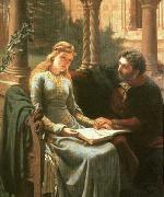 Edmund Blair Leighton Abaelard und seine Schulerin Heloisa Spain oil painting artist